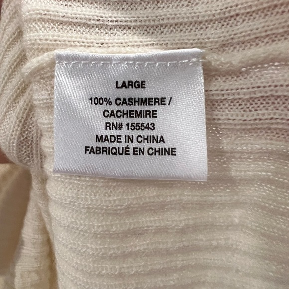 Sablyn cashmere ivory ribbed Angie tank - Picture 5 of 7